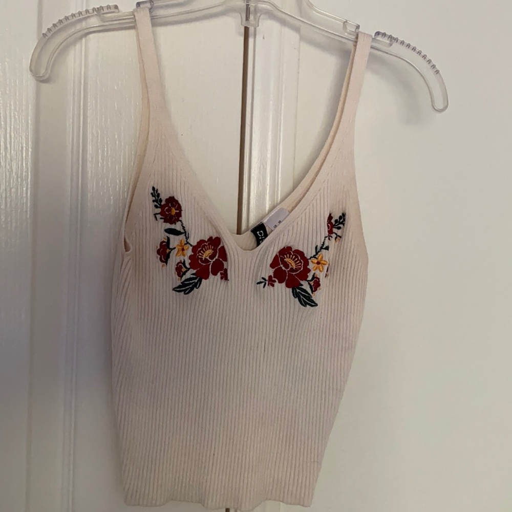 Tank top with floral